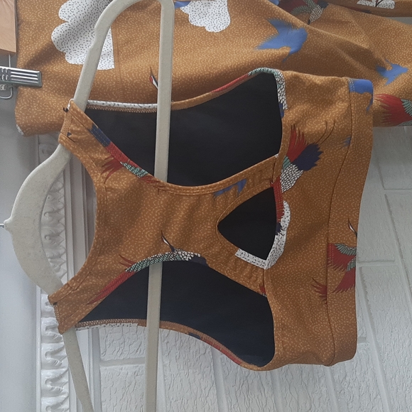 Women's Carly Jean Los Angeles Matching Sport Set Top (S) bottom Leggings (M) - Picture 5 of 16